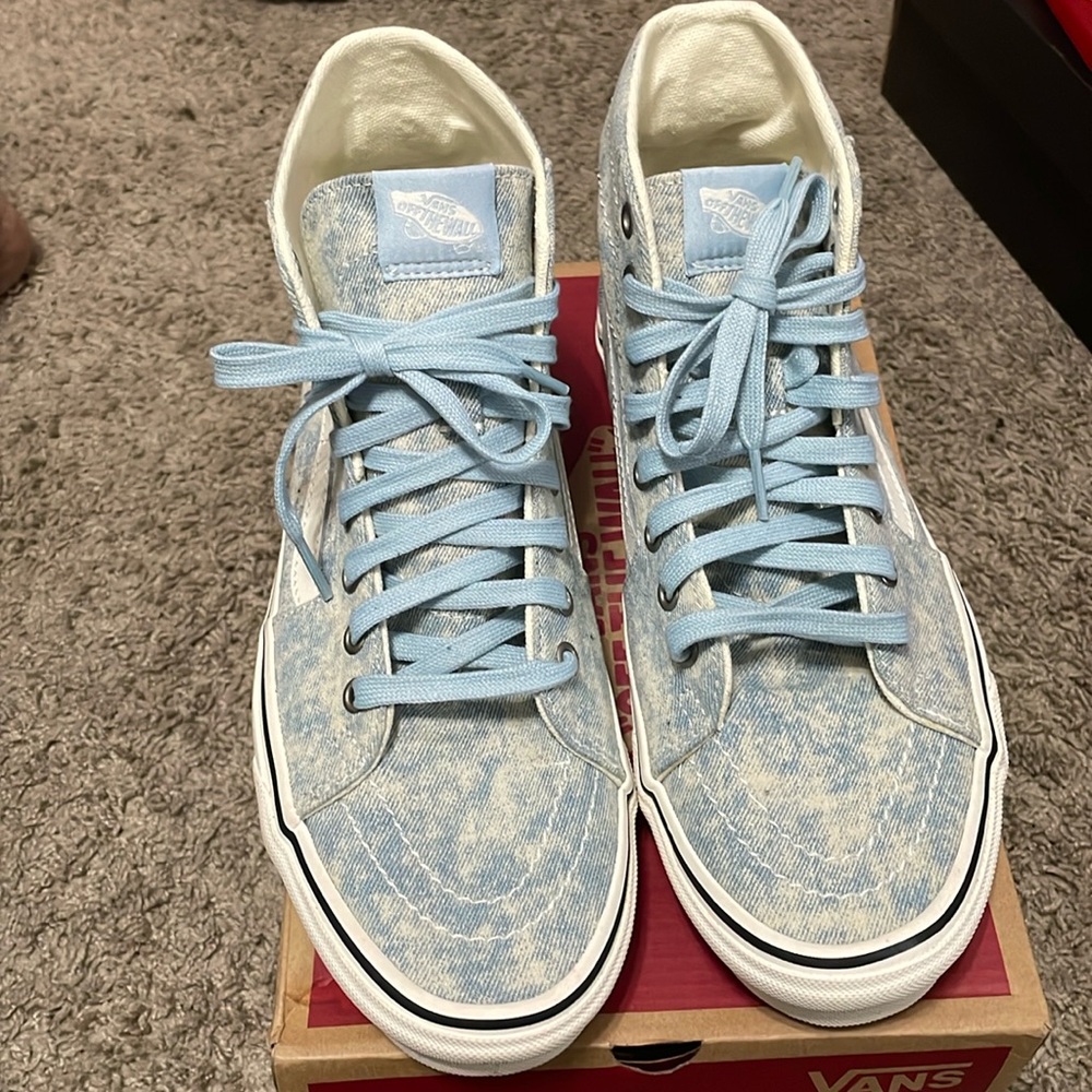Blue Vans. 8.5